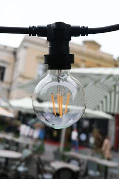 Light bulb outside Stock Photos