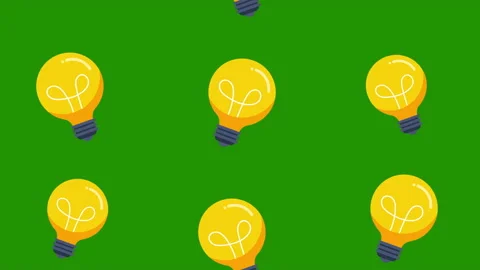 Light bulb pattern background 스톡 동영상 172242928