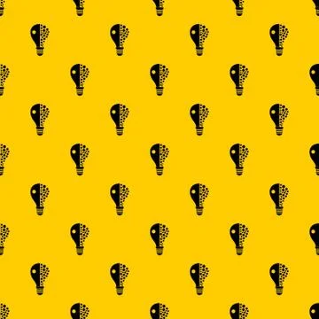 Light bulb pattern Illustrazione stock
