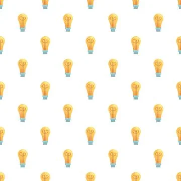 Light bulb pattern repeating innovation and electricity concept Stock Illustration