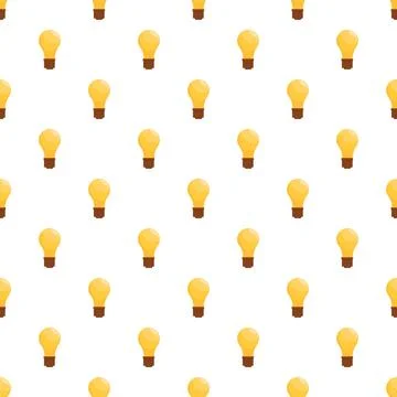 Light bulb pattern repeating innovation and creativity Stock Illustration