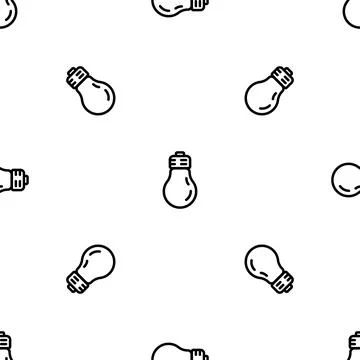 Light bulb pattern seamless Stock Illustration