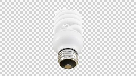 Light Bulb Perspective View02 Alpha Stock Illustration