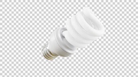 Light Bulb Perspective View03 Alpha Stock Illustration
