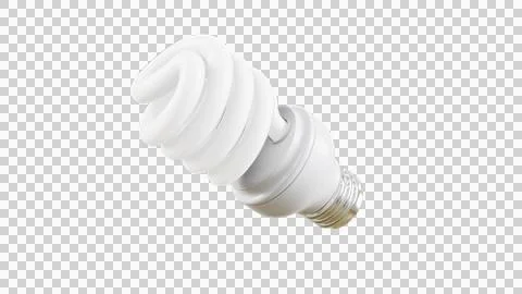 Light Bulb Perspective View04 Alpha Stock Illustration