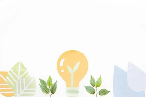 Light bulb plants Stock Illustration