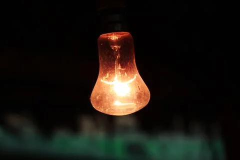 Light bulb power on Stock Photos