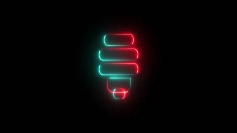 Light bulb red and cyan 動画素材 332791480
