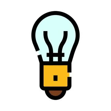 Light bulb representing new idea solution and innovation 库存插图