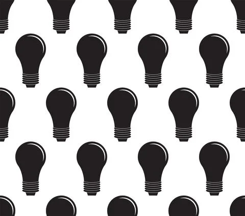 Light Bulb Seamless Stock Illustration