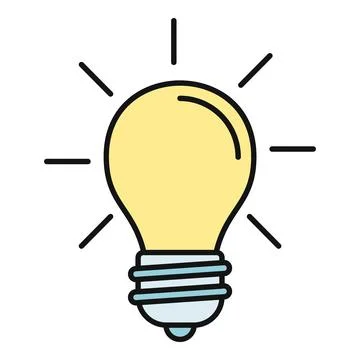 Light bulb shining, illustrating idea, innovation, and solution 스톡 일러스트