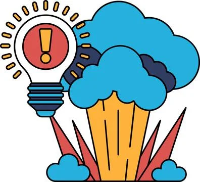 A light bulb is shown with a question mark on it Illustrazione stock