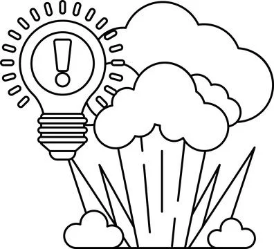 A light bulb is shown with a question mark on it 스톡 일러스트