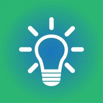 Light bulb sign symbol. Stock Illustration