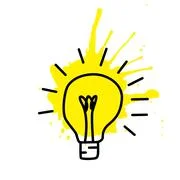 Hand-drawn light bulb illustration