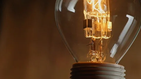 Light bulb slow motion Stock Footage