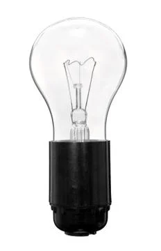 Light bulb in the socket Stock Photos