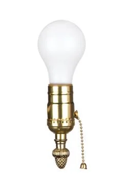 Light bulb in socket Stock Photos