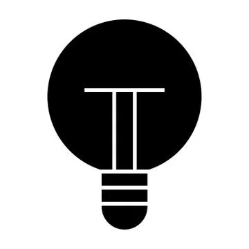 Light bulb solid icon. Light vector illustration isolated on white. Idea glyph 스톡 일러스트