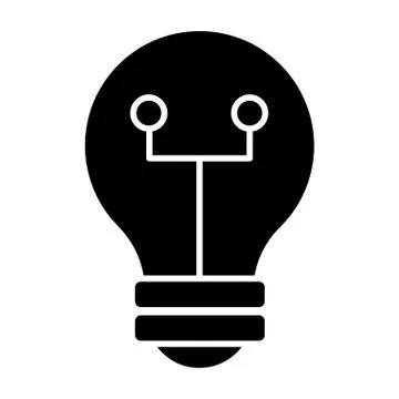 Light bulb solid icon. Light vector illustration isolated on white. Idea glyph 스톡 일러스트