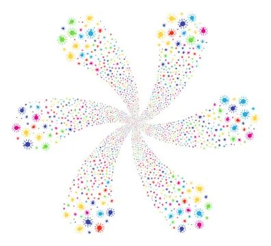 Light Bulb Spiral Stream Illustrazione stock