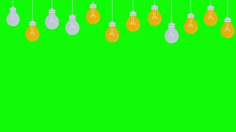 Light bulb string with flashing lights. Christmas animation. Stock Footage 256777769