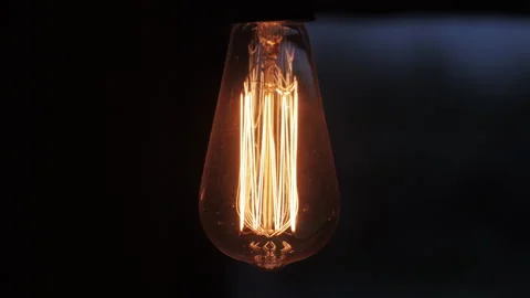 Light Bulb Switch On Closeup - Electricity and Energy - Good Morning Stock Footage 255283668