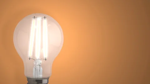 Light Bulb Switching On Video stock 128144095
