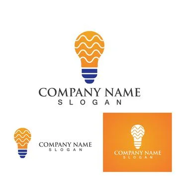 Light bulb symbol icon Stock Illustration