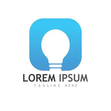 Light bulb symbol icon Stock Illustration