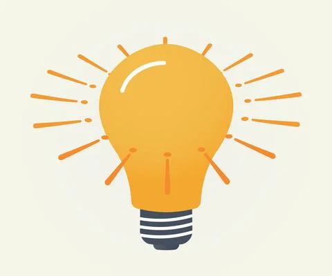 Light bulb symbol. Idea, quick tips concept. イラスト素材
