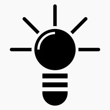 Light bulb symbol Stock Illustration
