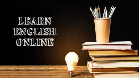 A light bulb on a table with the words Private School Stock Photos
