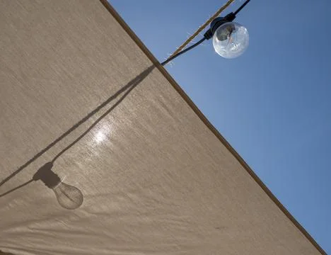 Light Bulb on tent Stock Photos