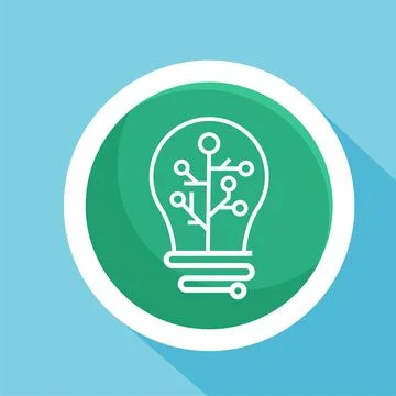 Light bulb thin icon vector illustration symbol Isolated template. イラスト素材