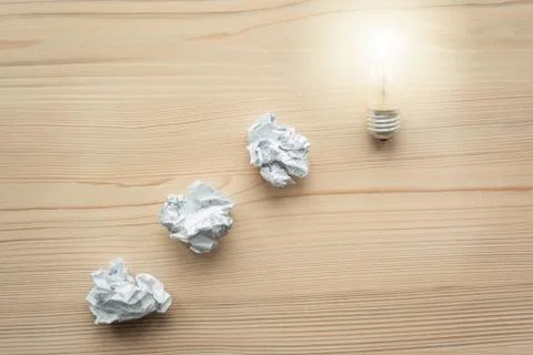 Light bulb on the top. Stock Photos