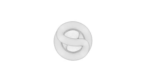 Light Bulb Top View Wireframe Stock Illustration