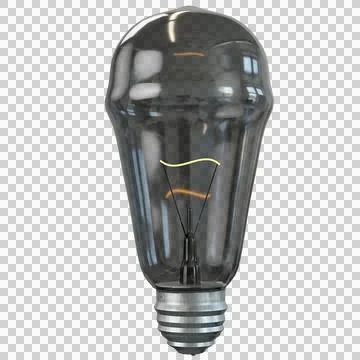 Light Bulb on Transparent Background イラスト素材