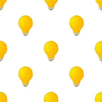 Light bulb with triangles pattern seamless vector イラスト素材