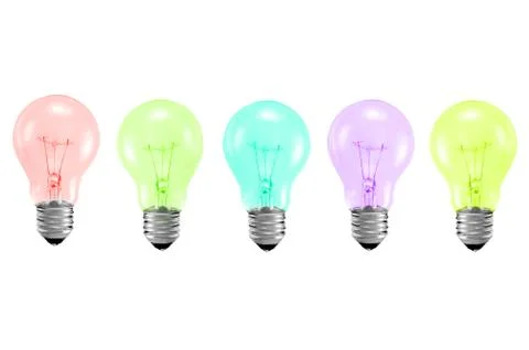 Light bulb turned on 写真素材