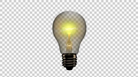 Light Bulb Turning On - Alpha 動画素材 52000076