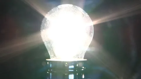 Light bulb turning on and off Stock Footage 8967266