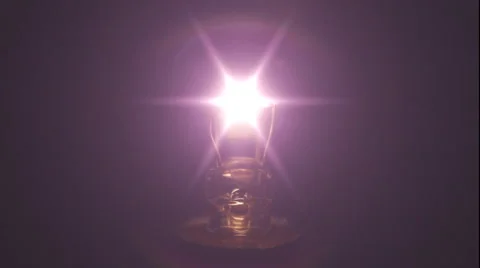 Light bulb turning on Stock Footage 57625835