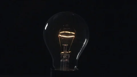 Light bulb turning on. Stock Footage 72607633