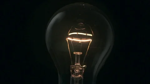 Light bulb turning on. Stock Footage 72607647