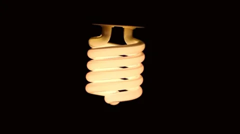 Light bulb turns on and off Stock Footage 8600645