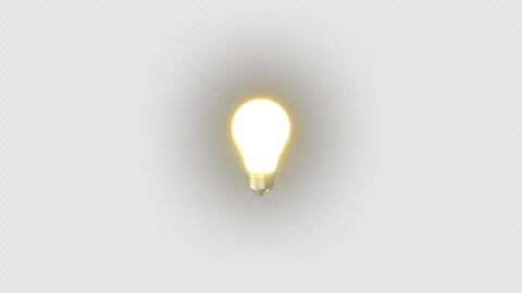 Light bulb turns on and off Stock Footage 281181937
