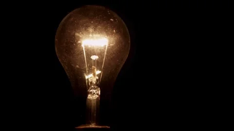 Light bulb turns on flickers and then goes out Stock Footage 329667589