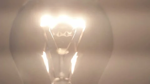 Light Bulb Turns on Stock Footage 8688071