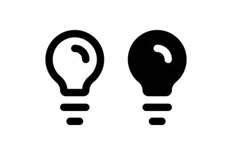 Light Bulb. Vector icon design. Stock Illustration